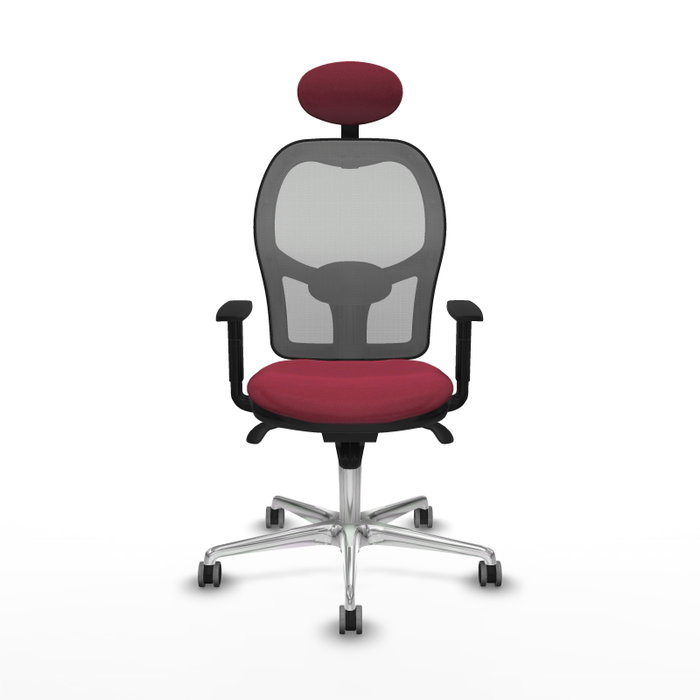 PIQUERAS Y CRESPO Silla de oficina Jorquera Granate y Gris PIQUERAS Y CRESPO Silla de oficina Jorquera Granate y Gris