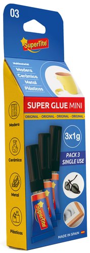Supertite Adhesivo instantáneo blíster 3 x 1 g Supertite Adhesivo instantáneo blíster 3 x 1 g