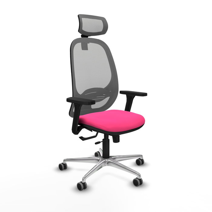 PIQUERAS Y CRESPO Silla de oficina Cilanco Rosa y Gris PIQUERAS Y CRESPO Silla de oficina Cilanco Rosa y Gris