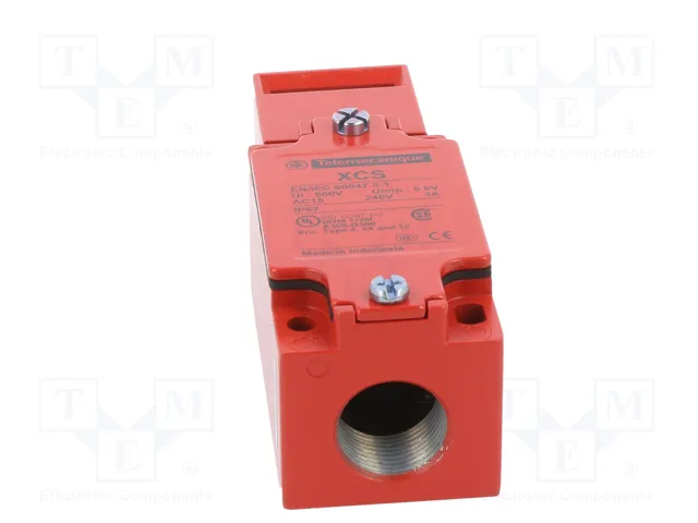 TELEMECANIQUE SENSORS XCSA501 Interruptor de seguridad a llave rojo