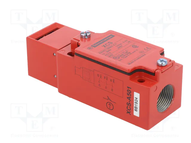 TELEMECANIQUE SENSORS XCSA501 Interruptor de seguridad a llave rojo