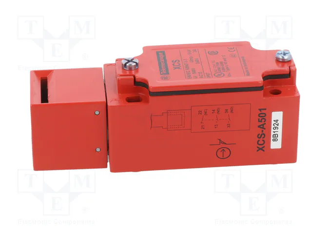 TELEMECANIQUE SENSORS XCSA501 Interruptor de seguridad a llave rojo