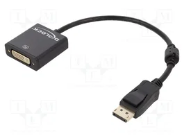 DeLOCK 62599 Adaptador de vídeo DisplayPort a DVI 4K Activo Negro