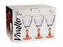 Vivalto Copa Vino Color Salmon 275 ml (9 x 18.5 x 9 cm) (Set de 36)