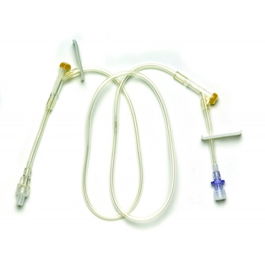 B. Braun Alargadera Luerlock 85 cm, 2 Tomas y 2 Pinzas, 1 Unidad