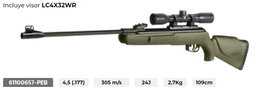GAMO Carabina de Gran Potencia 24 J con Visor LC4X32 Calibre 4,5 mm