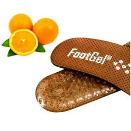 FOOTGEL Plantillas Gel Hombre Naranjo Talla 43-46