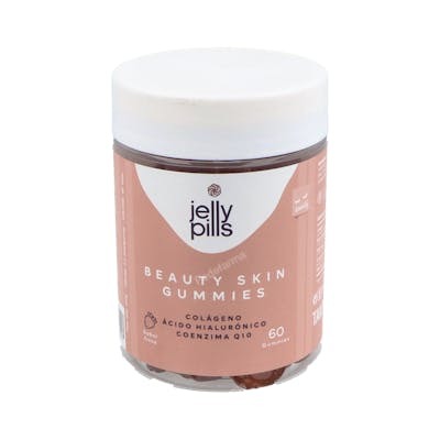 JELLY PILLS Beauty Skin Gominolas - Colágeno, Ácido Hialurónico, Coenzima Q10, Vitaminas C y E - 60 Gominolas de Fresa, Sin Azúcares Añadidos, Sin Gluten JELLY PILLS Beauty Skin Gominolas - Colágeno, Ácido Hialurónico, Coenzima Q10, Vitaminas C y E - 60 Gominolas de Fresa, Sin Azúcares Añadidos, Sin Gluten