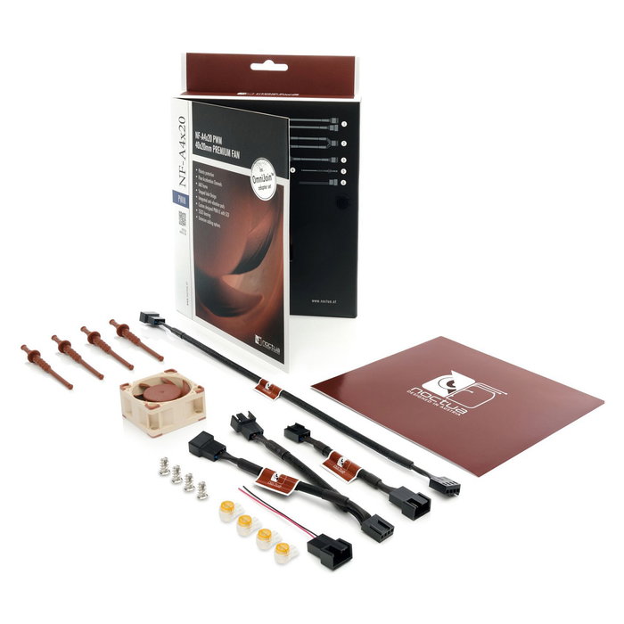 Noctua NF-A4x20 PWM Ventilador 40mm 1200-5000 RPM 14.9 dB Beige Marrón