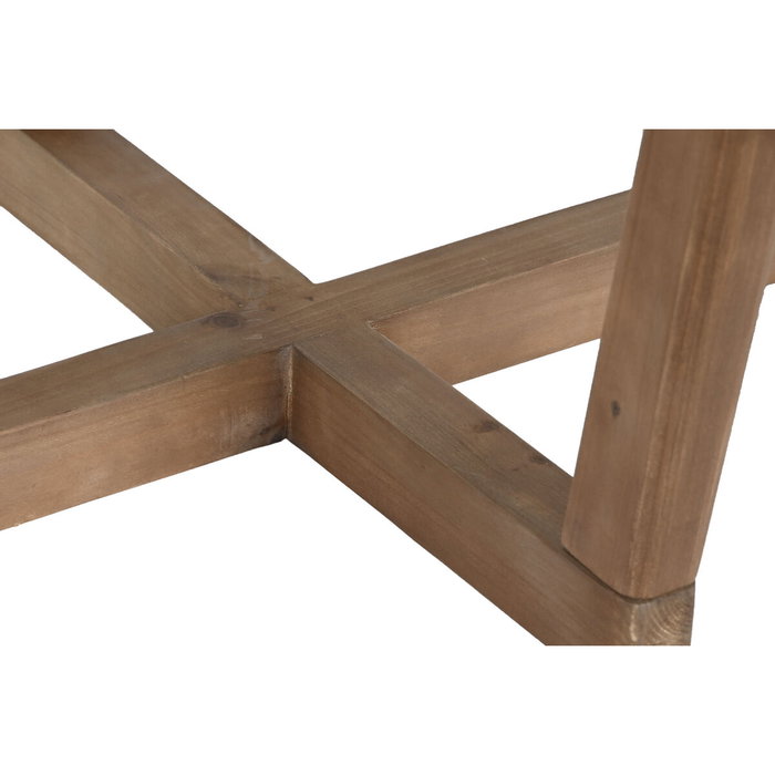 DKD Home Decor Mesa de Centro Abeto y Cristal 120x60x43 cm Marrón Natural DKD Home Decor Mesa de Centro Abeto y Cristal 120x60x43 cm Marrón Natural