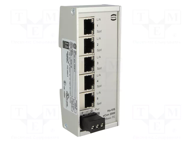 HARTING Ha-VIS eCon 2000 Fast Ethernet Switch Ethernet no administrado HARTING Ha-VIS eCon 2000 Fast Ethernet Switch Ethernet no administrado