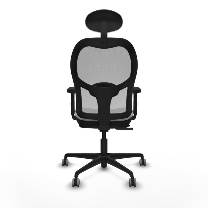 PIQUERAS Y CRESPO Silla de oficina Jorquera con mecanismo Sincro/Traslack, Blanco y Gris PIQUERAS Y CRESPO Silla de oficina Jorquera con mecanismo Sincro/Traslack, Blanco y Gris
