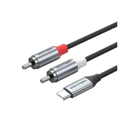 Vention Cable de Audio USB-C a 2x RCA, 2m, Gris