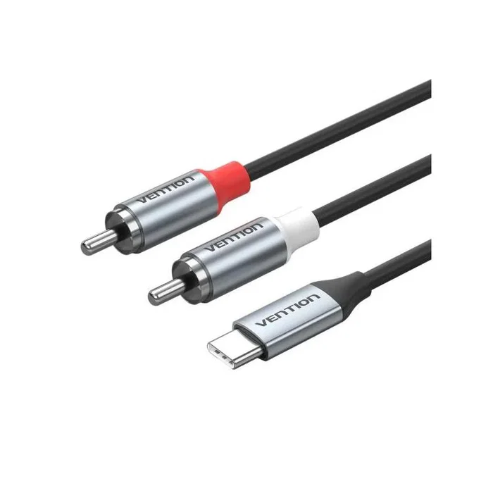 Vention Cable de Audio USB-C a 2x RCA, 2m, Gris Vention Cable de Audio USB-C a 2x RCA, 2m, Gris