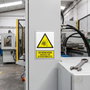DUVER Señal Adhesiva 399 Riesgo de Atrapamiento 148x105 mm