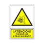 DUVER Señal Adhesiva 399 Riesgo de Atrapamiento 148x105 mm
