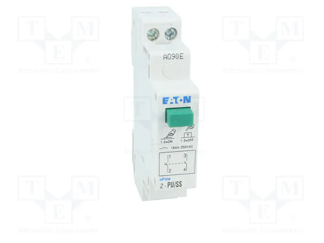 EATON ELECTRIC Interruptor de botón Z-PU verde EATON ELECTRIC Interruptor de botón Z-PU verde