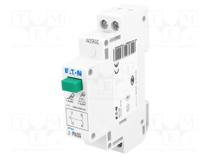 EATON ELECTRIC Interruptor de botón Z-PU verde EATON ELECTRIC Interruptor de botón Z-PU verde