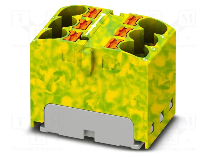PHOENIX CONTACT PTFIX 6X4 GNYE Conector de carril PHOENIX CONTACT PTFIX 6X4 GNYE Conector de carril