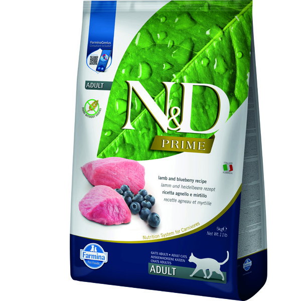 Farmina N&D Prime Cat Cordero y Arándano 5kg
