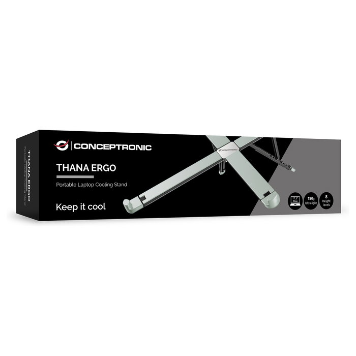 Conceptronic THANA11G ERGO Soporte de portátil gris hasta 17.3 pulgadas