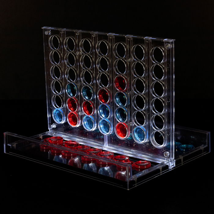 Mister Gadget Juego 4 En Raya Led Plástico Transparente