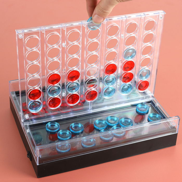 Mister Gadget Juego 4 En Raya Led Plástico Transparente