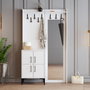 Hanah Home Perchero de recibidor Berlin BC Blanco