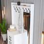 Hanah Home Perchero de recibidor Berlin BC Blanco
