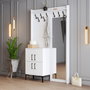 Hanah Home Perchero de recibidor Berlin BC Blanco