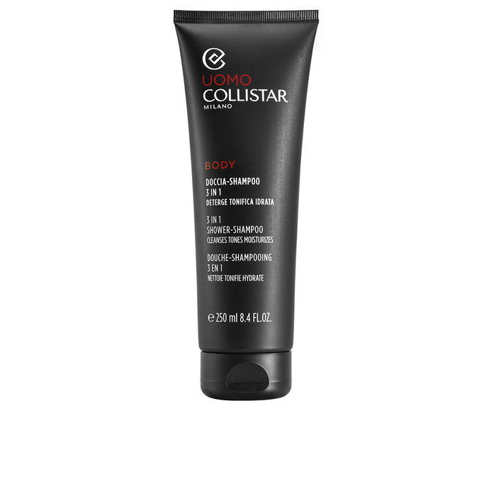 Collistar UOMO BODY Gel de Ducha 3 en 1 para Hombre con Agua de Bergamota Italiana, Piel y Cabello Suaves, 250 ml Collistar UOMO BODY Gel de Ducha 3 en 1 para Hombre con Agua de Bergamota Italiana, Piel y Cabello Suaves, 250 ml
