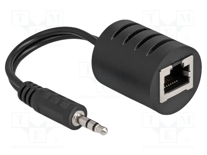 DeLOCK 87858 Extensor de audio estéreo RJ45 hembra a 3,5 mm macho, Pack de 2