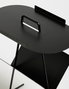 Goddy Mesa Auxiliar Black Metal 44x54x22.5 cm Diseño Elegante Sofisticación Moderna