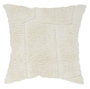 DKD Home Decor Cojín de Lana y Algodón con Relieve Crudo 45x45x15 cm (Pack de 2)