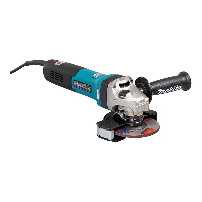 Makita Amoladora Angular GA5091X01, 1900W, 11500 RPM, Disco 125mm, 2.8kg, Corriente Alterna, Velocidad Ajustable, Protección Reinicio
