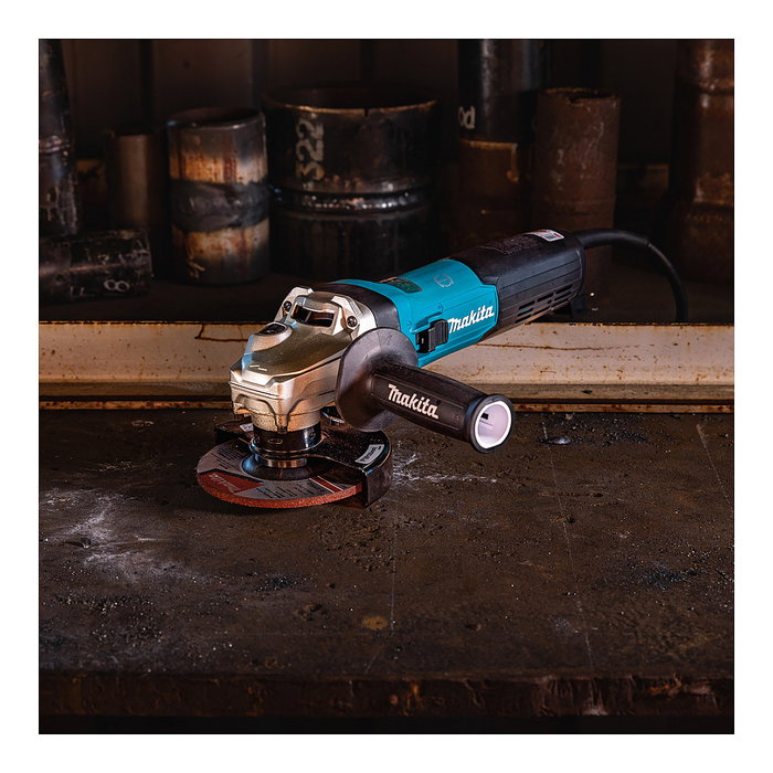 Makita Amoladora Angular GA5091X01, 1900W, 11500 RPM, Disco 125mm, 2.8kg, Corriente Alterna, Velocidad Ajustable, Protección Reinicio