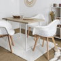 Home Deco Factory Mesa de Comedor Rústica 110x75 cm