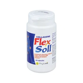 PHYTOVIT Flex-Soll Collagene Complemento Alimenticio para Articulaciones 60 Comprimidos con Colágeno, Glucosamina, Condroitina y MSM