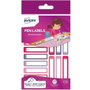 Avery Etiquetas para bolígrafos y lápices rosa y violeta 50x10 mm