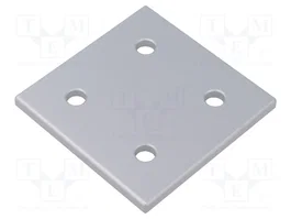 FATH Placa plana de aluminio para perfiles 86x86x6mm