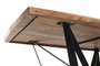 DKD Home Decor Mesa de Comedor Acacia y Metal 220x100x76