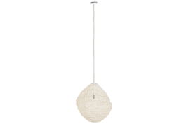 DKD Home Decor Lámpara Techo Urban Crudo Fibra 55 x 55 x 60 cm E27