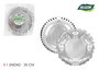 Algon Bandeja Redonda de Plata con Blonda 35 cm (30 Unidades)
