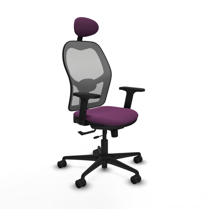 PIQUERAS Y CRESPO Silla de oficina Jorquera con mecanismo Sincro/Traslack, Morado y Gris PIQUERAS Y CRESPO Silla de oficina Jorquera con mecanismo Sincro/Traslack, Morado y Gris