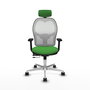 PIQUERAS Y CRESPO Silla de oficina Jorquera Verde con mecanismo Sincro/Traslack