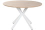 DKD Home Decor Mesa Comedor Vintage Marron Blanco 120 x 75 x 120 cm