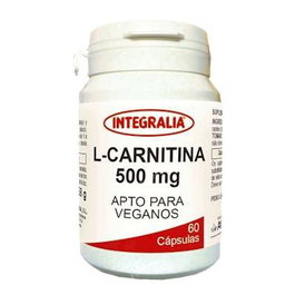 INTEGRALIA L-Carnitina 500Mg 60 Cápsulas Complemento Alimenticio Vegano
