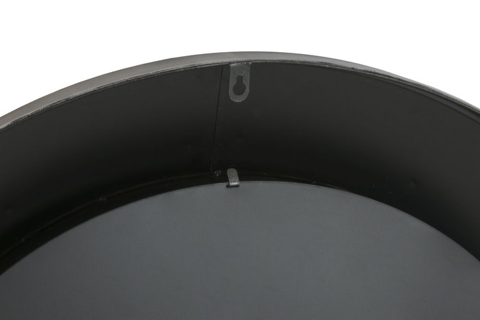 DKD Home Decor Reloj de Pared de Hierro y Cristal Plateado y Negro