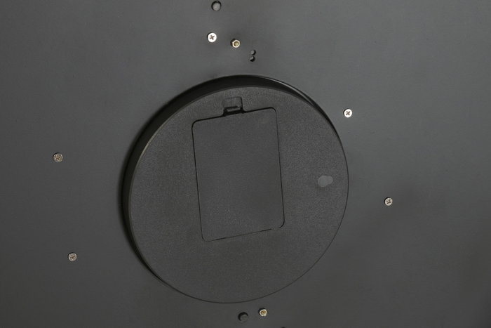 DKD Home Decor Reloj de Pared de Hierro y Cristal Plateado y Negro