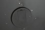 DKD Home Decor Reloj de Pared de Hierro y Cristal Plateado y Negro